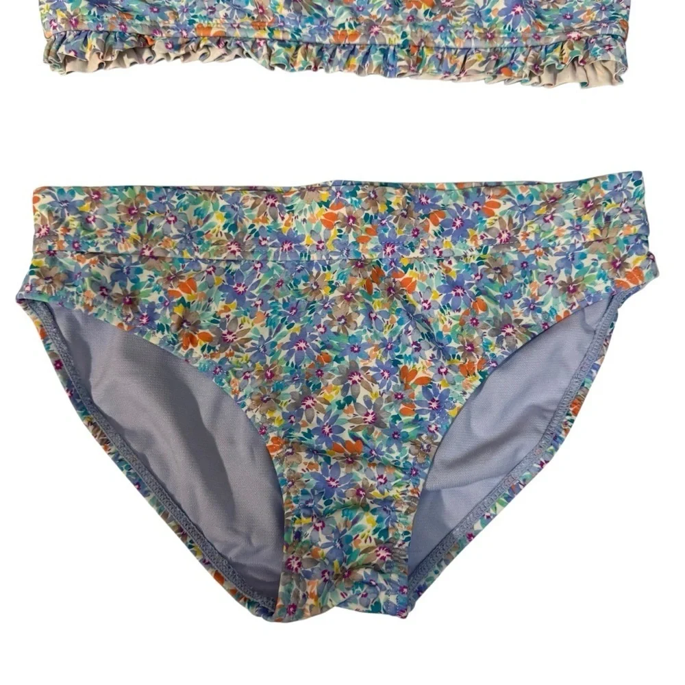 Raisins|Kids Colorful Floral Swimwear Bikini Set -Size 12 years